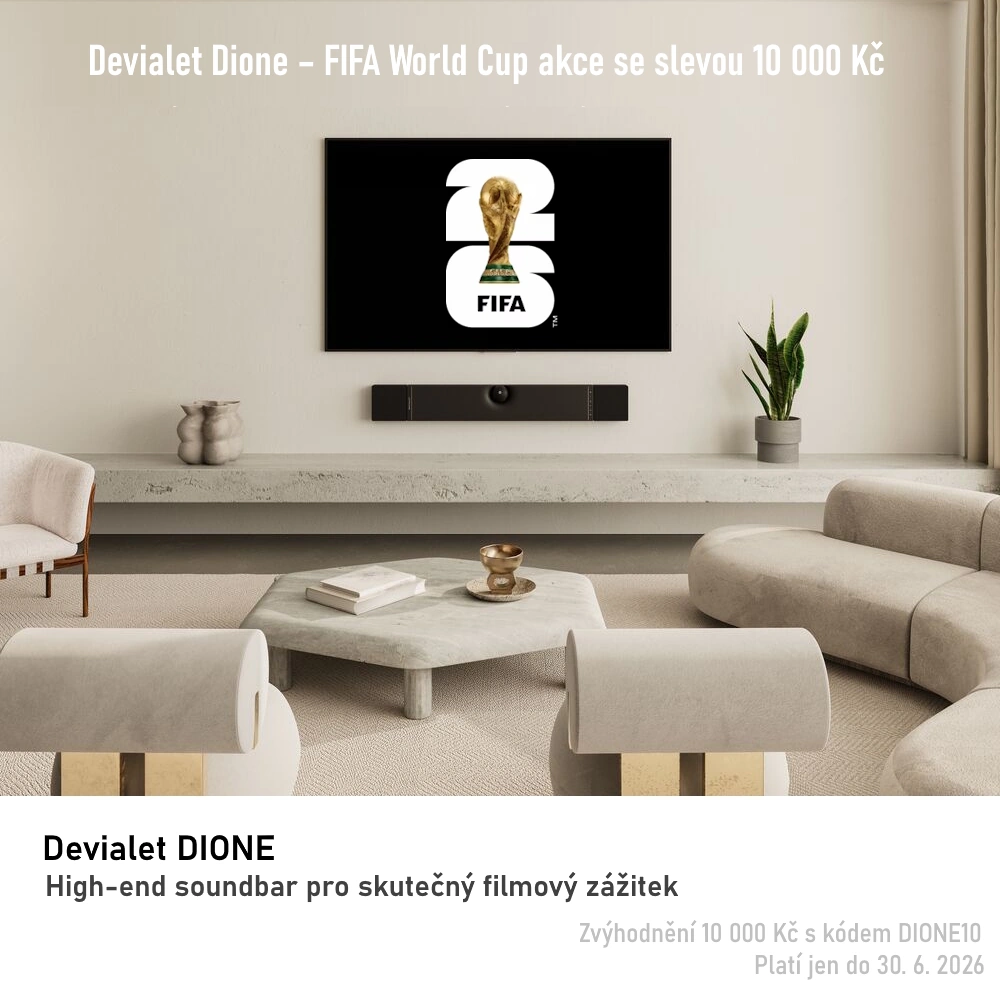 akce - Devialet Dione a Fifa 2026