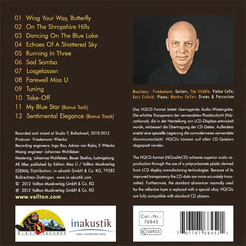 HQ CD Friedemann "Echoes Of A Shattered Sky"