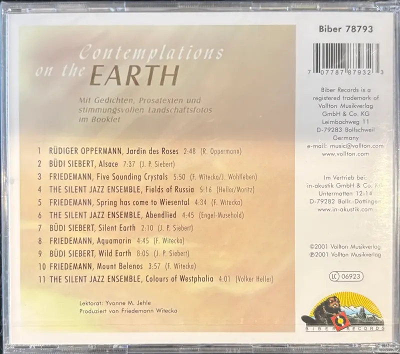 CD Various Artists "Contemplations On The Earth"