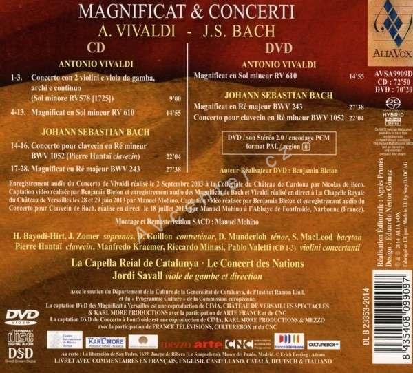SACD+DVD Jordi Savall: Vivaldi / Bach Magnificat & Concerti