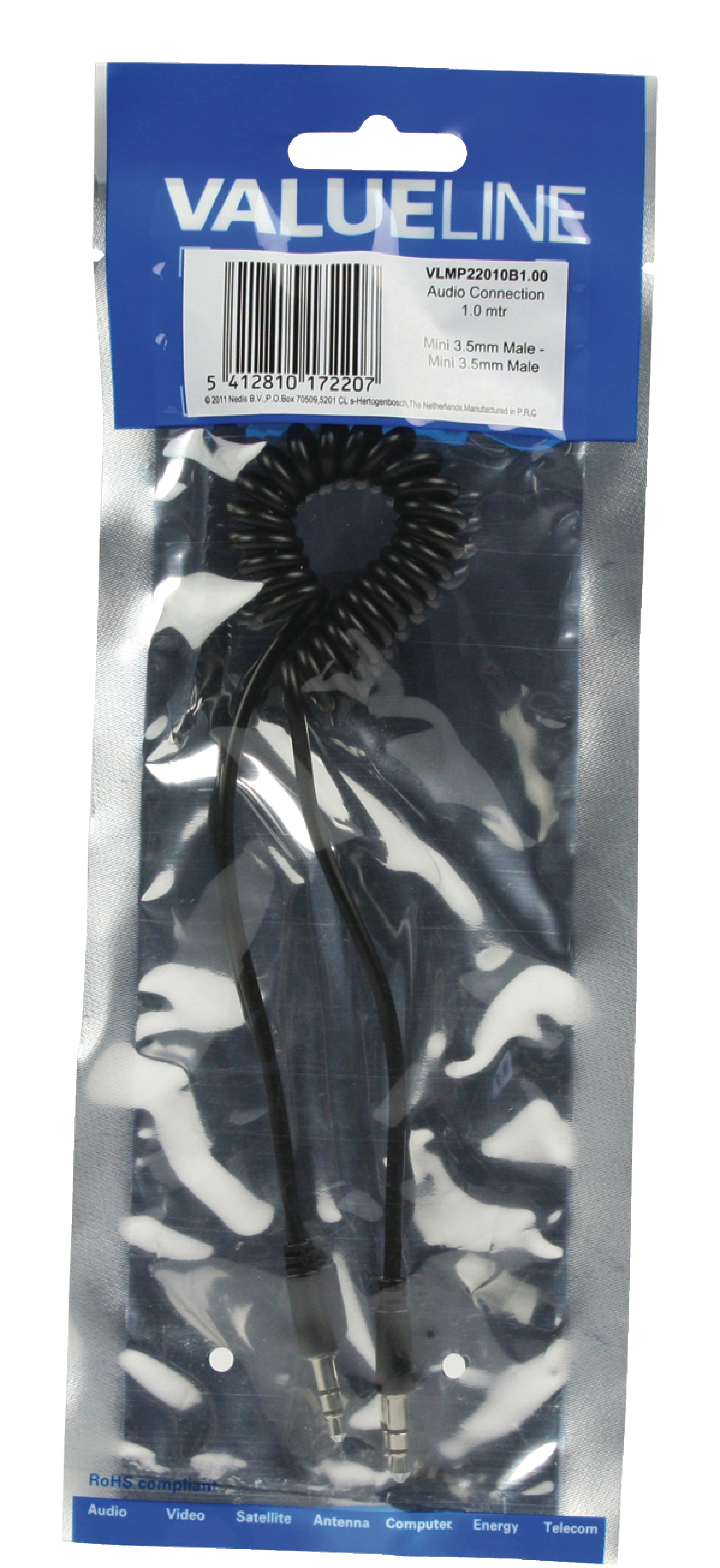 Stereo kabel Valueline | Jack - Jack | 1m