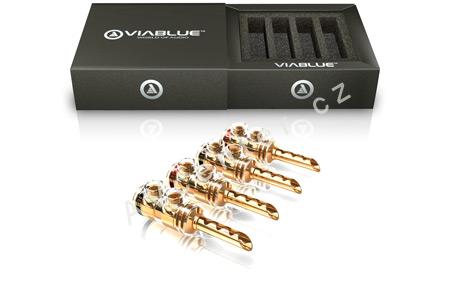 Viablue TS Banana plugs tube - set 4ks
