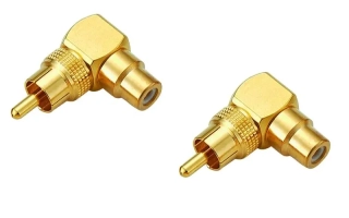 AEC RCA redukce rohová RA-201 | set 2ks
